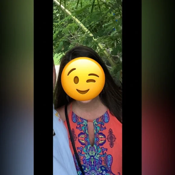 Vibrant Colored Sleeveless Keyhole/Neck Dress LARGE - Picture 2 of 11